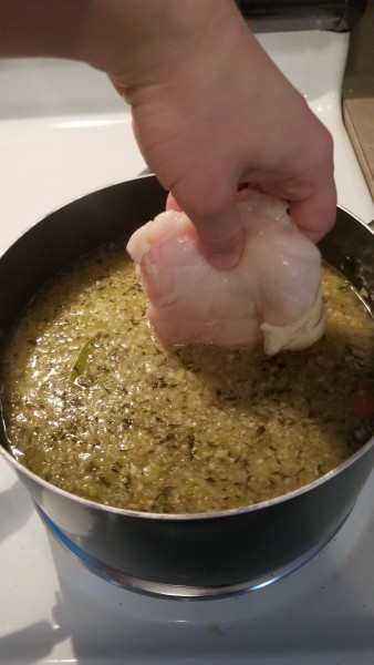 Add the 2 Thawed Chicken Breasts