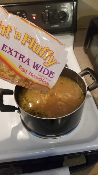 Add 6oz of Egg Noodles