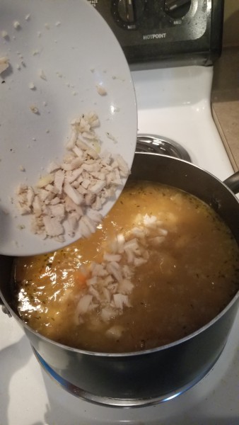 Add Minced Chicken Breasts