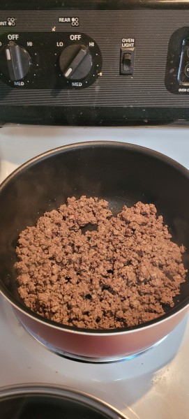 Transfer Ground Beef to Pot