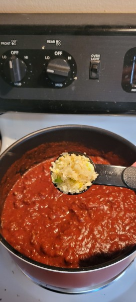 Add 1 Tbsp Minced Garlic