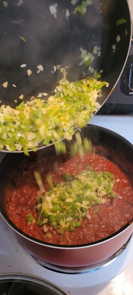 Transfer Veggies to Pot