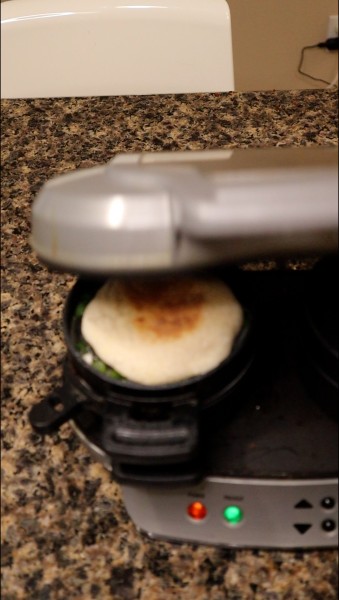 Place Top of English Muffin Over Egg